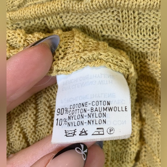 Giorgio Armani Le Collezioni Mustard Yellow Knit Sweater - Picture 5 of 6